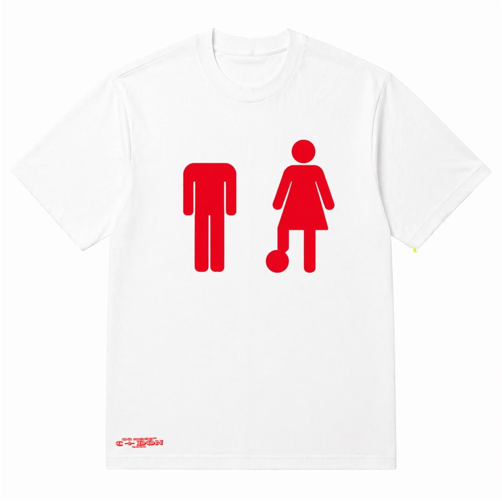 T-Shirt C+DON(NA) - Blanc/Rouge