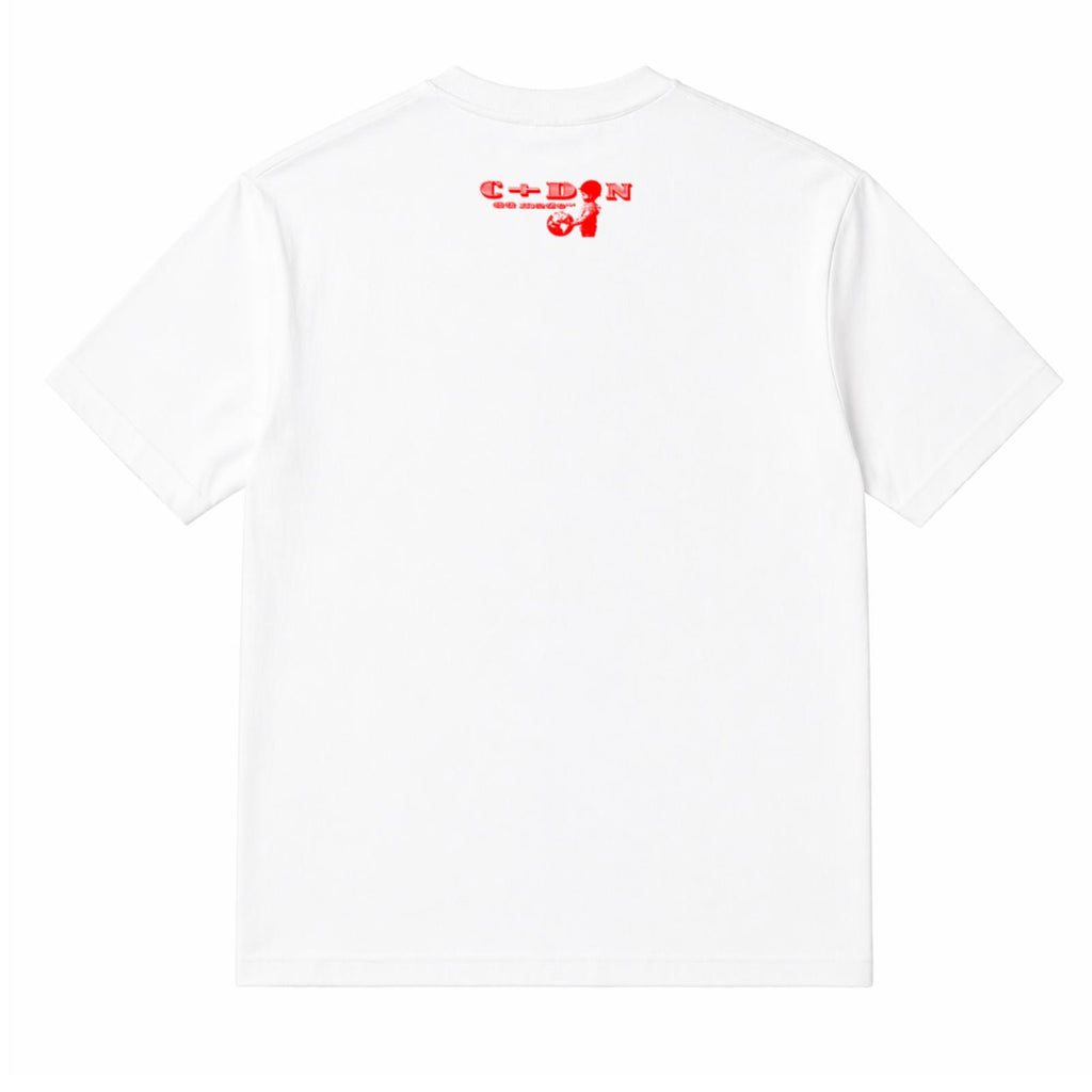 T-shirt C+€ - Blanc/Rouge