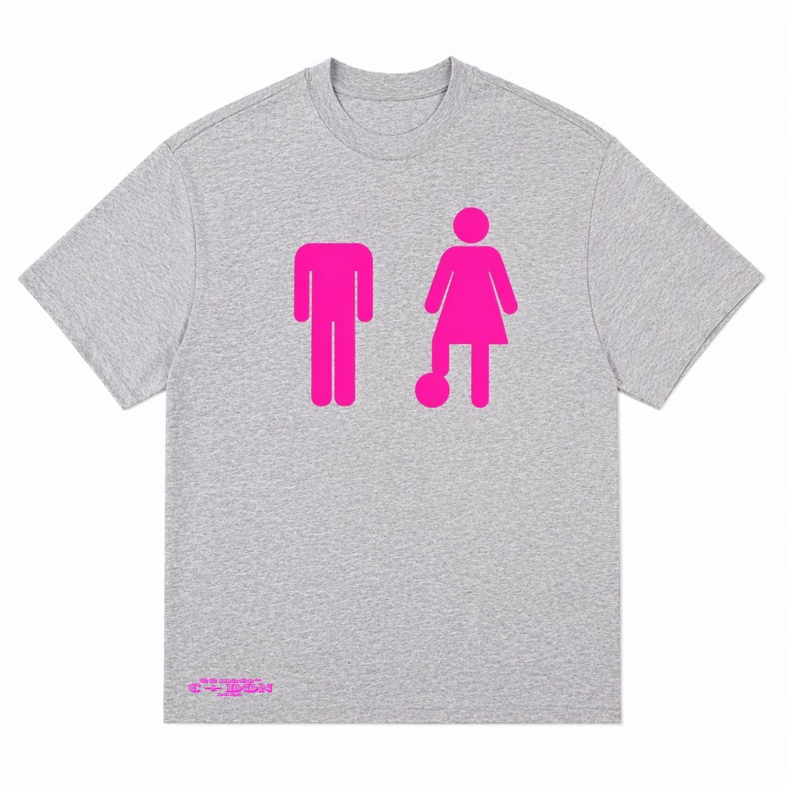 T-Shirt C+DON(NA) - Gris/Rose