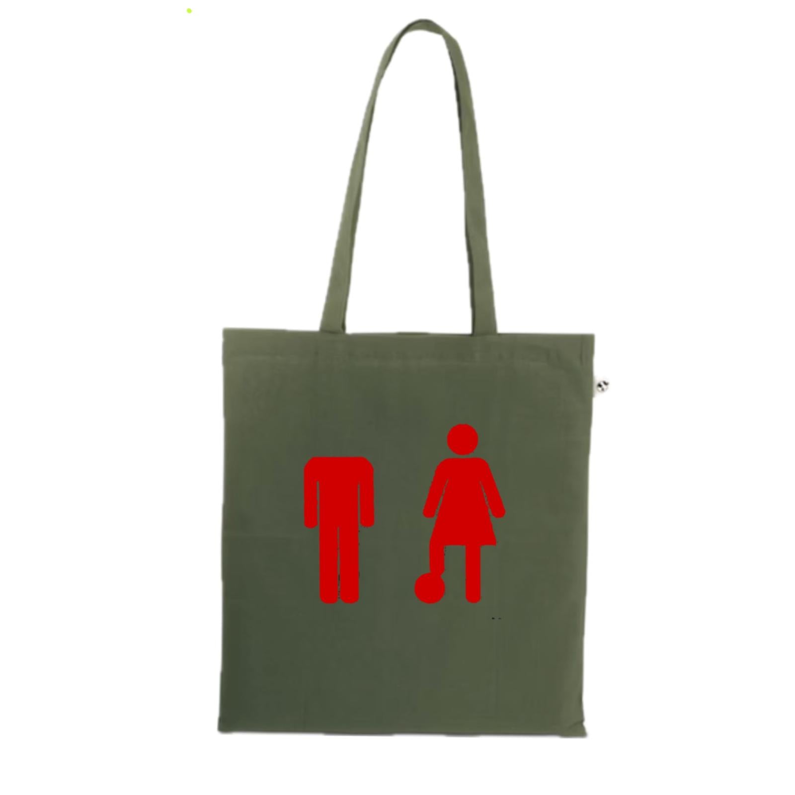 Tote bag C+DON(NA) - Army Green/Rouge
