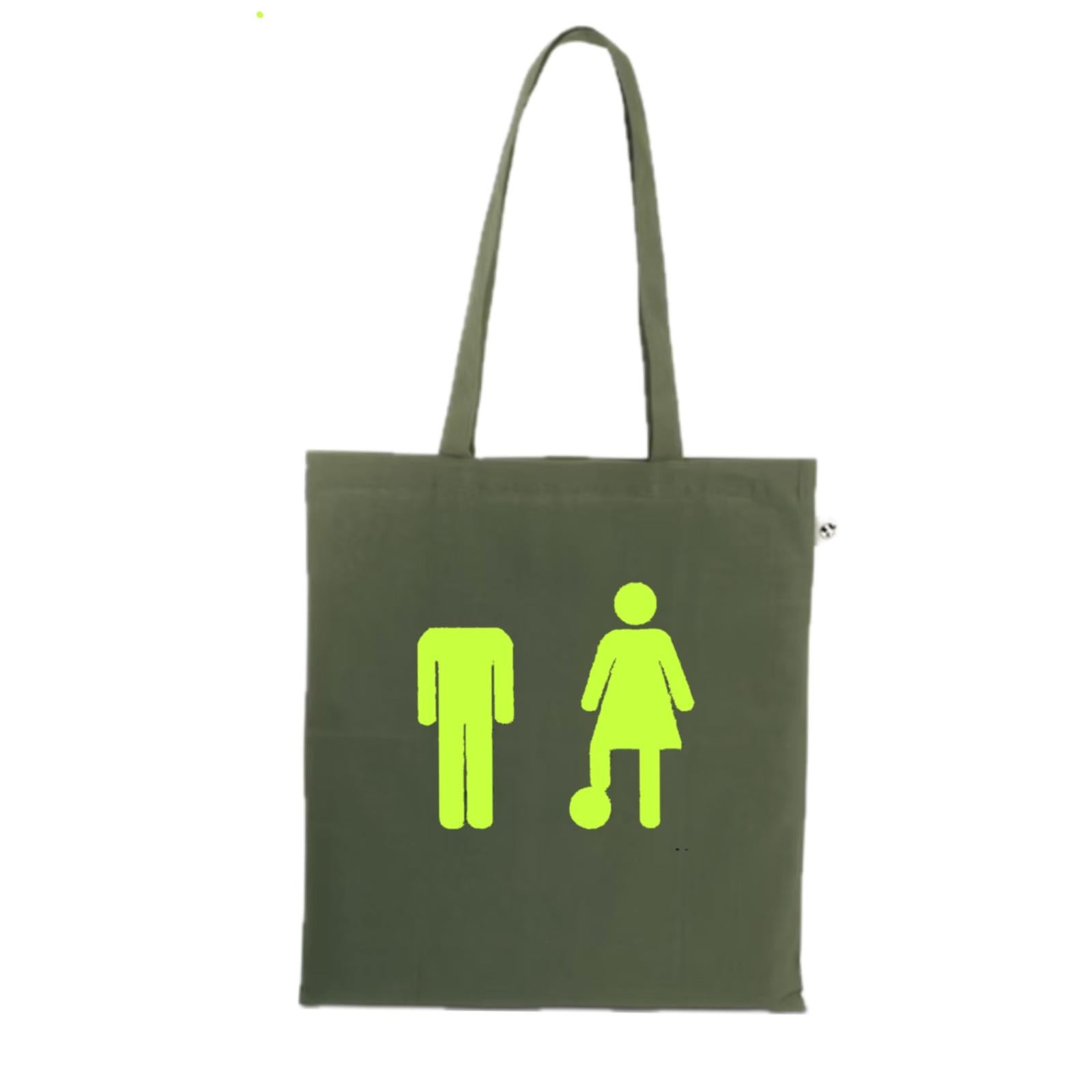 Tote bag C+DON(NA) - Army Green/Néon