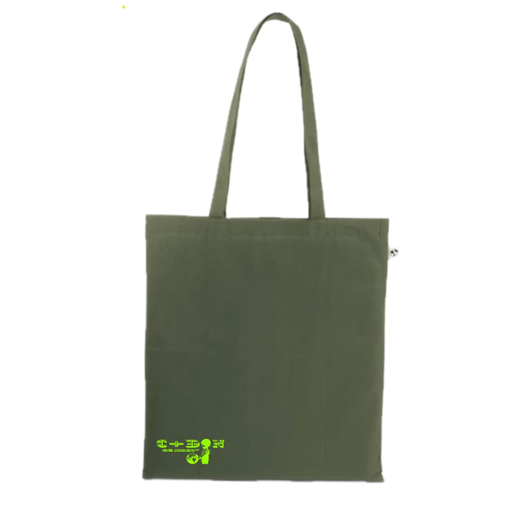 Tote Bag C+DON - Khaki/Neon Green
