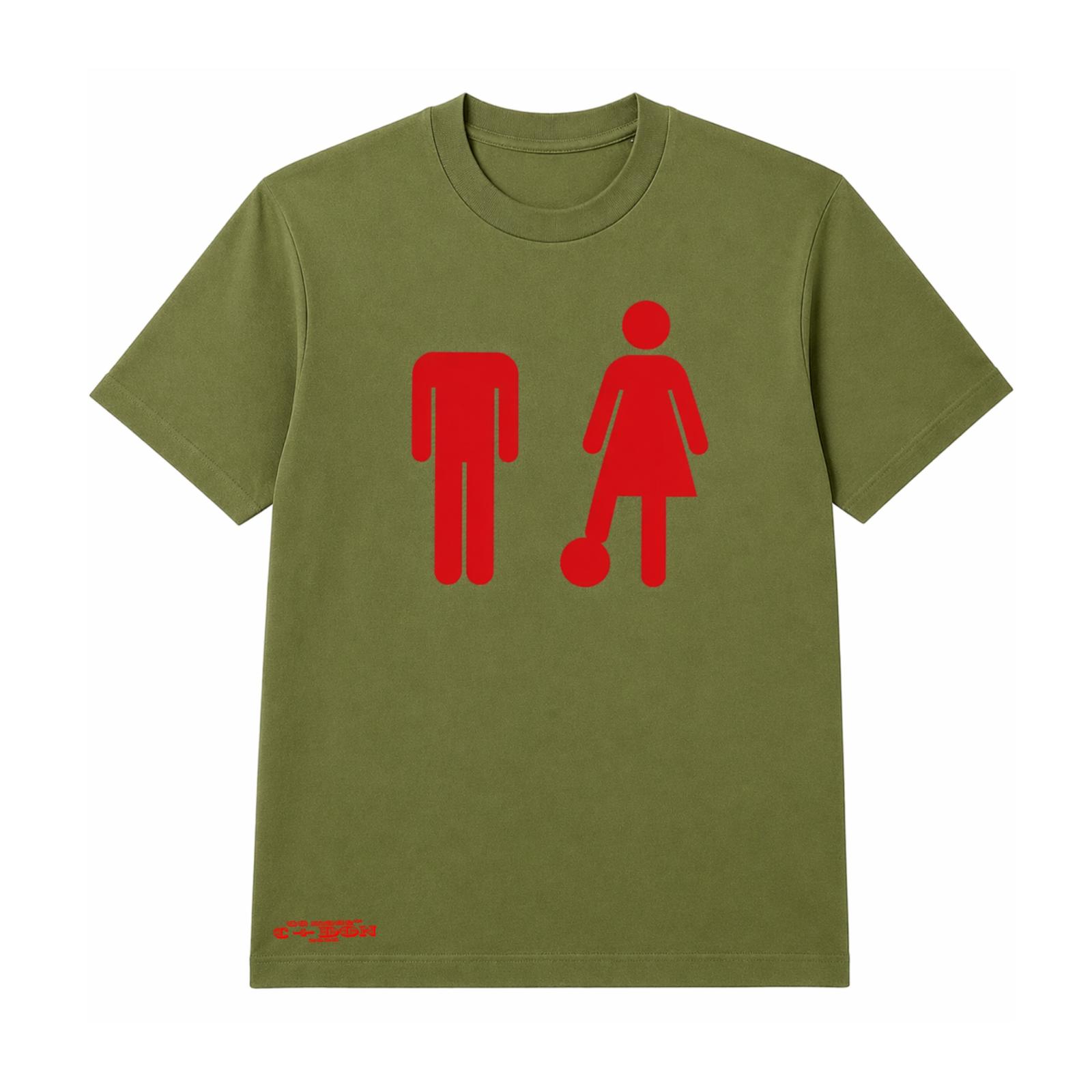 T-Shirt C+DON(NA) - Army Green/Rouge