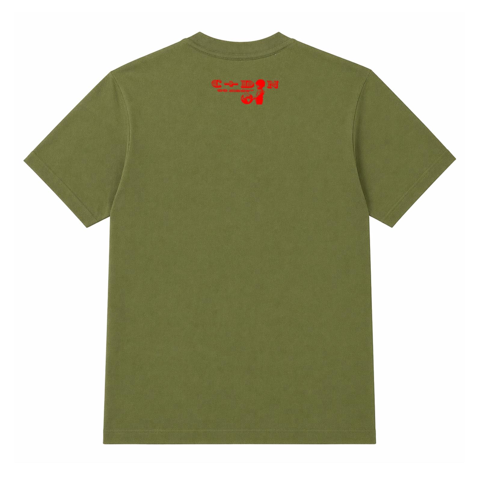 T-Shirt C+DON(NA) - Army Green/Rouge