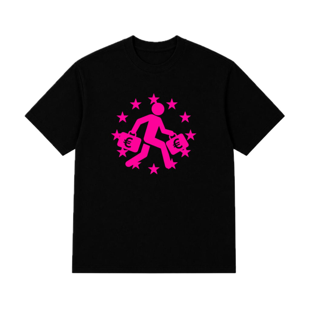 T-shirt C+€ - Noir/Rose