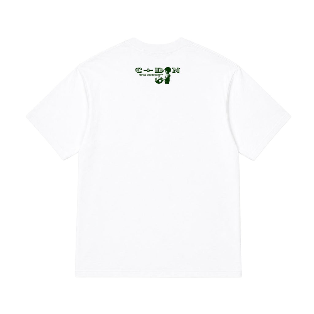 T-shirt C+€ - Blanc/Army green