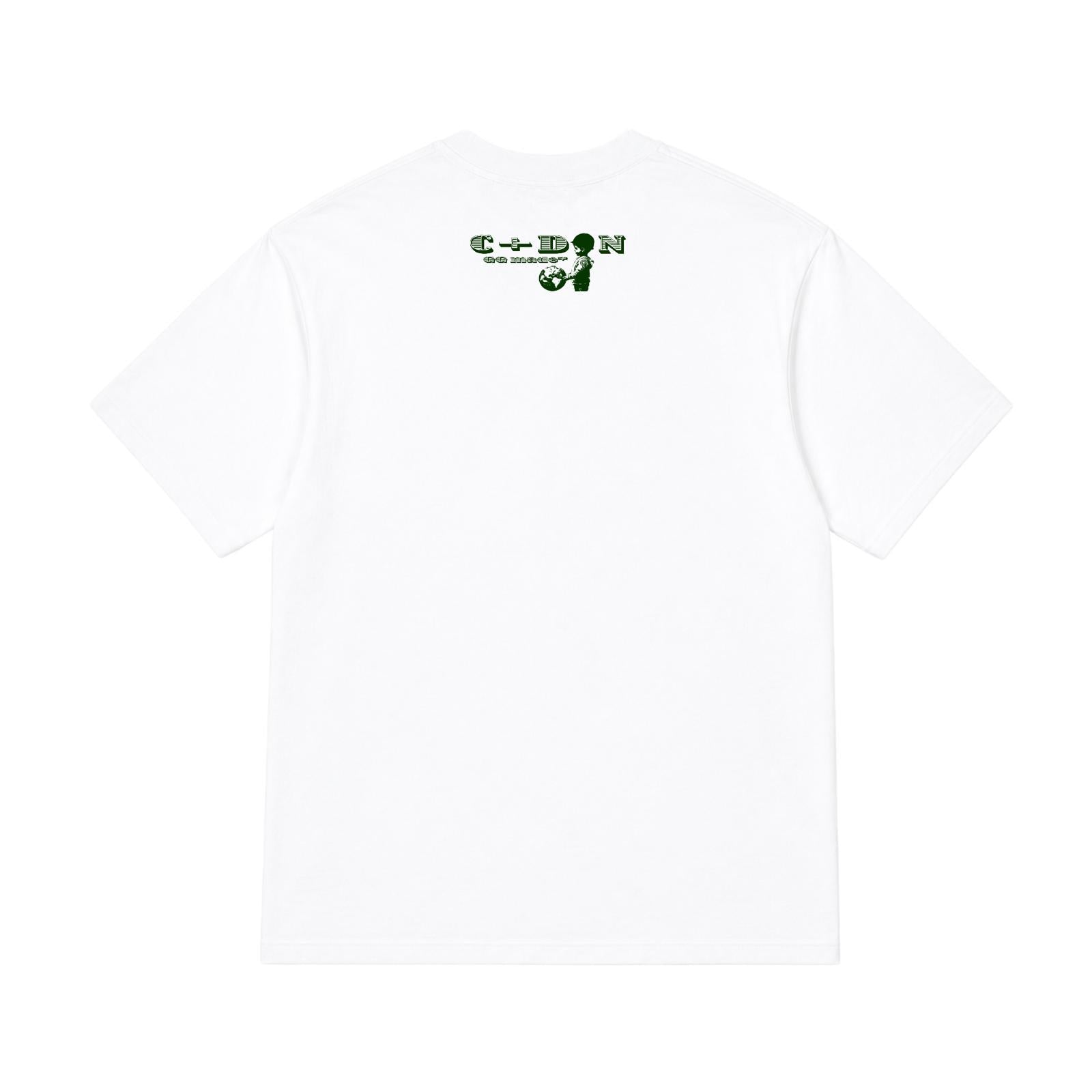 T-shirt C+€ - Blanc/Army green