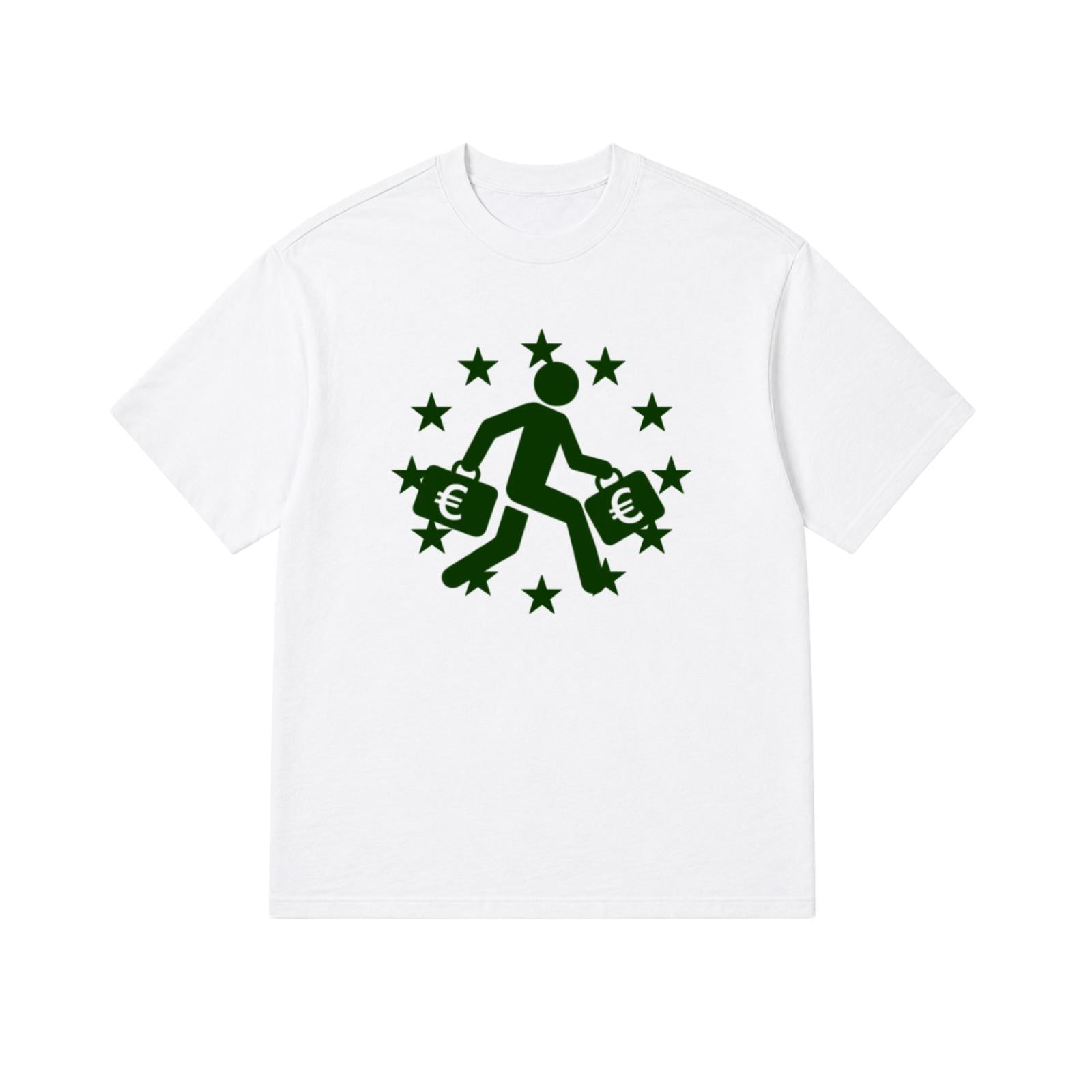 T-shirt C+€ - Blanc/Army green